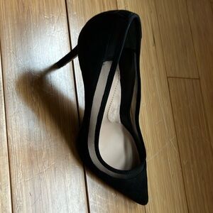 Banana Republic. Black stiletto heels. Suede. Size 8. Worn once!